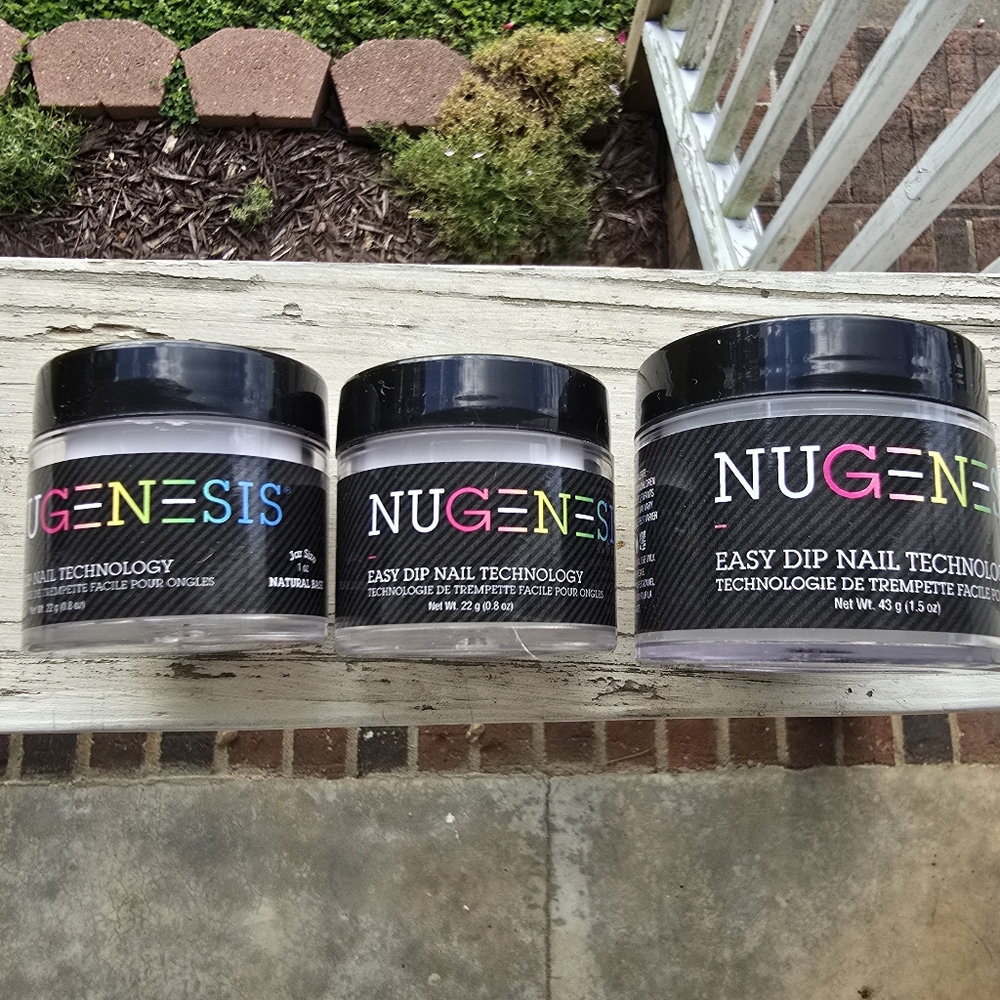 Nugenesis Crystal Clear And Natural Base Dip Powder